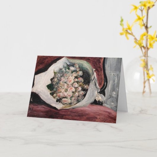 Pierre-Auguste Renoir - Boeket in een doos Kaart (Gele Bloem)