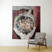 Pierre-Auguste Renoir - Boeket in een doos Wandkleed (In situ)