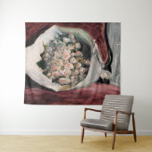 Pierre-Auguste Renoir - Boeket in een doos Wandkleed (In Situ (horizontaal))