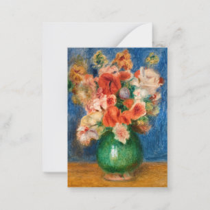 Pierre-Auguste Renoir - Boeket Notitiekaartje