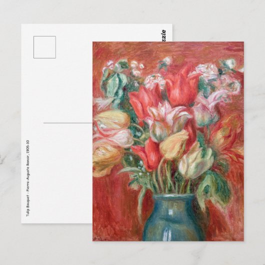 Pierre-Auguste Renoir - Boeket tulpen Briefkaart (Voorkant / Achterkant)