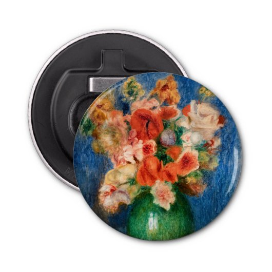 Pierre-Auguste Renoir - Bouquet Button Flesopener (Voorkant)