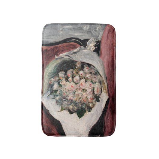 Pierre-Auguste Renoir - Bouquet in een doos Badmat (Voorkant Verticaal)