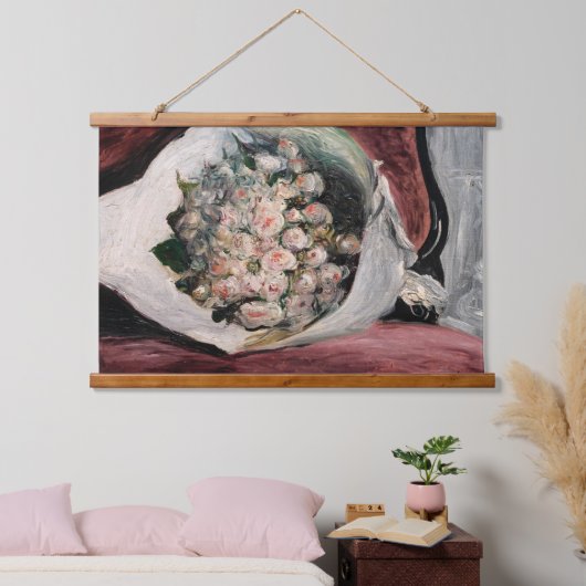 Pierre-Auguste Renoir - Bouquet in een doos Hangend Wandkleed (Slaapkamer)