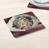 Pierre-Auguste Renoir - Bouquet in een doos Kartonnen Onderzetters (Schuin)