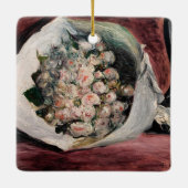 Pierre-Auguste Renoir - Bouquet in een doos Keramisch Ornament (Achterkant)