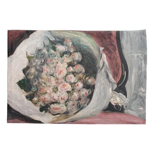 Pierre-Auguste Renoir - Bouquet in een doos Kussensloop (Achterkant)
