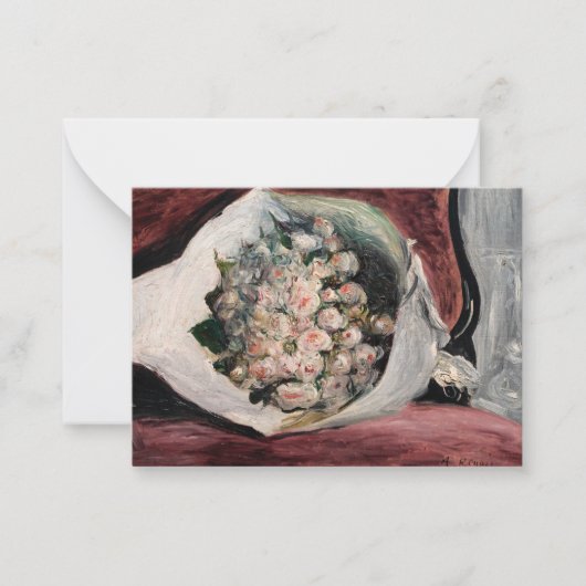 Pierre-Auguste Renoir - Bouquet in een doos Notitiekaartje (Voorkant)