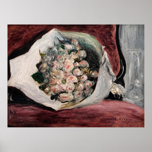 Pierre-Auguste Renoir - Bouquet in een doos Poster (Voorkant)