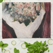 Pierre-Auguste Renoir - Bouquet in een doos Theedoek (Gevouwen)