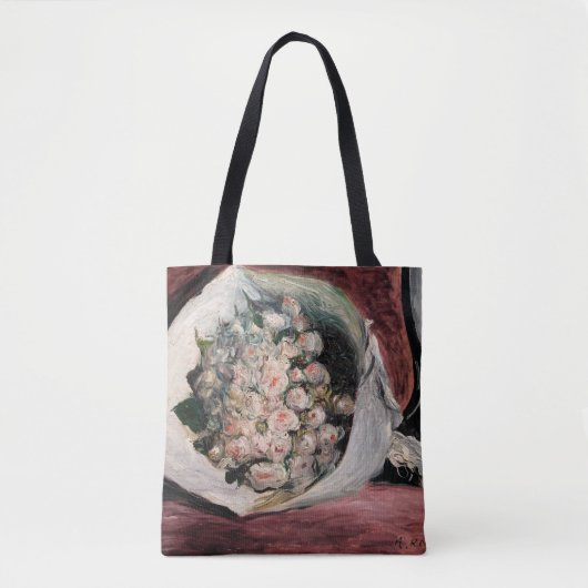 Pierre-Auguste Renoir - Bouquet in een doos Tote Bag (Voorkant)