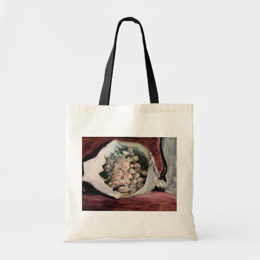 Pierre-Auguste Renoir - Bouquet in een doos Tote Bag (Voorkant)