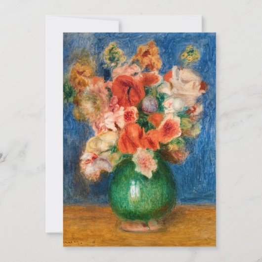 Pierre-Auguste Renoir - Bouquet Kaart (Voorkant)