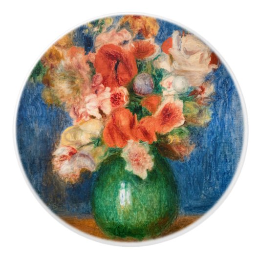 Pierre-Auguste Renoir - Bouquet Keramische Knop (Voorkant)