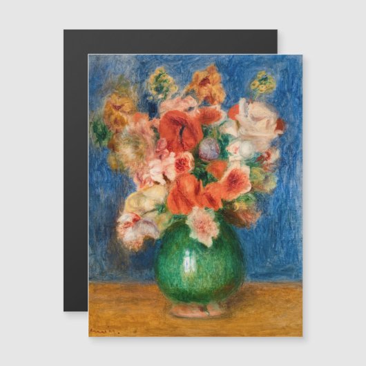 Pierre-Auguste Renoir - Bouquet Magnetische Kaart (Voorkant / Achterkant)