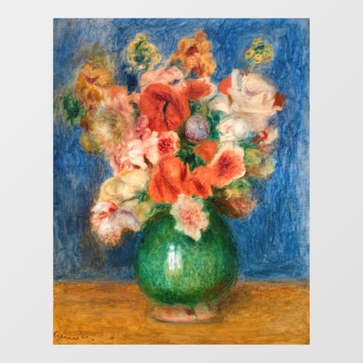Pierre-Auguste Renoir - Bouquet Raamsticker (Vel)