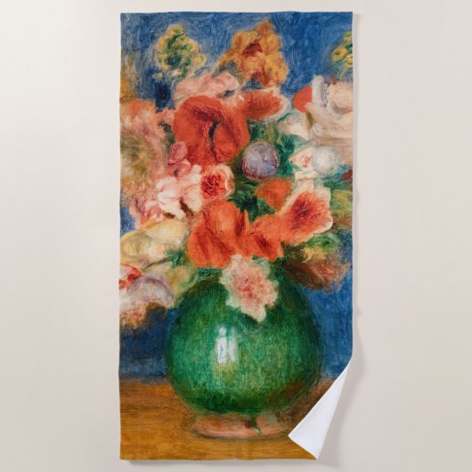 Pierre-Auguste Renoir - Bouquet Strandlaken (Voorkant)