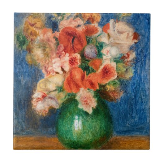 Pierre-Auguste Renoir - Bouquet Tegeltje (Voorkant)