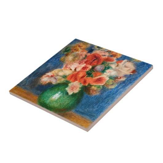 Pierre-Auguste Renoir - Bouquet Tegeltje (Zijkant)