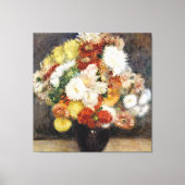Pierre-Auguste Renoir Bouquet van Chrysanthema Canvas Afdruk (Voorkant)