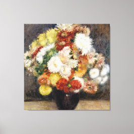 Pierre-Auguste Renoir Bouquet van Chrysanthema Canvas Afdruk