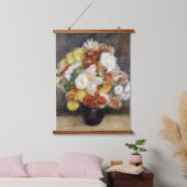 Pierre-Auguste Renoir Bouquet van Chrysanthema Hangend Wandkleed (Slaapkamer)