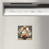 Pierre-Auguste Renoir Bouquet van Chrysanthema Magneet (Insitu (Vaatwasser))