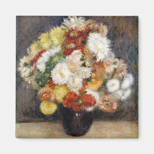 Pierre-Auguste Renoir Bouquet van Chrysanthema Magneet