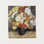 Pierre-Auguste Renoir Bouquet van Chrysanthema Wandkleed (Voorkant)