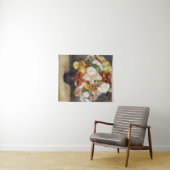 Pierre-Auguste Renoir Bouquet van Chrysanthema Wandkleed (In Situ (horizontaal))