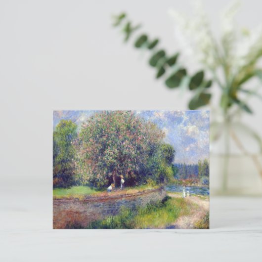 Pierre-Auguste Renoir Chestnut Tree Briefkaart (Staand voorkant)