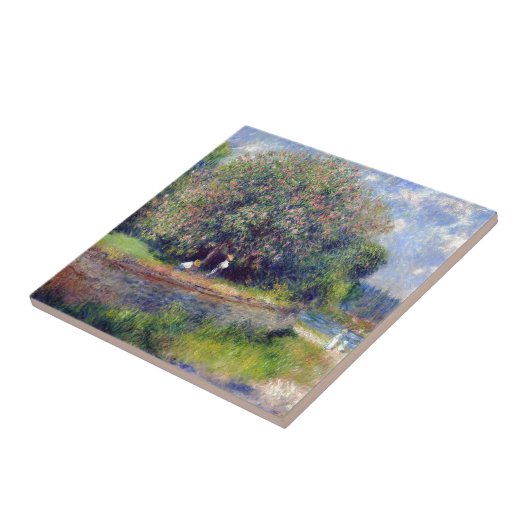 Pierre-Auguste Renoir Chestnut Tree Tegeltje (Zijkant)