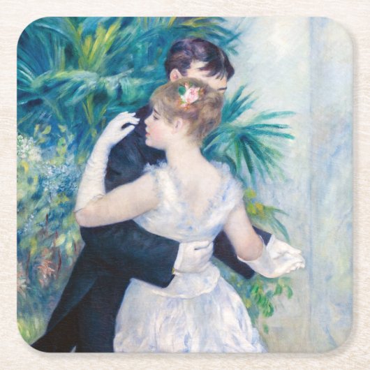 Pierre-Auguste Renoir - City Dance Kartonnen Onderzetters (Voorkant)
