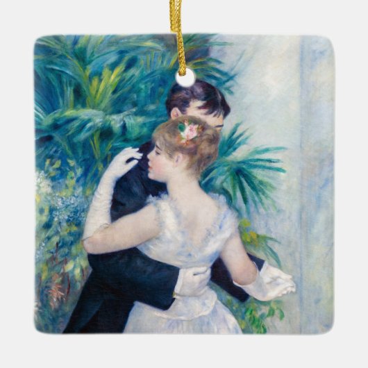 Pierre-Auguste Renoir - City Dance Keramisch Ornament (Voorkant)