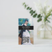 Pierre-Auguste Renoir - City Dance - QR-code Visitekaartje (Staand voorkant)