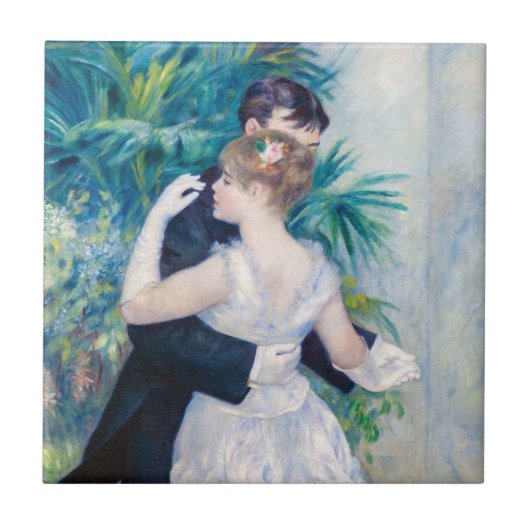 Pierre-Auguste Renoir - City Dance Tegeltje (Voorkant)