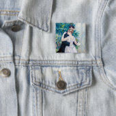 Pierre-Auguste Renoir - City Dance Vierkante Button 5,1 Cm (In situ)