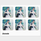 Pierre-Auguste Renoir - City Dance Vierkante Sticker (Vel)