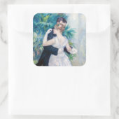 Pierre-Auguste Renoir - City Dance Vierkante Sticker (Tas)