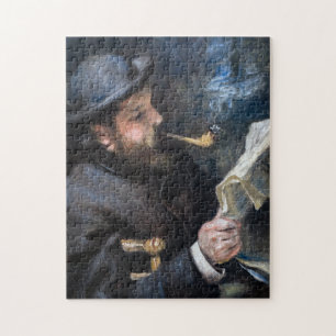 Pierre-Auguste Renoir - Claude Monet lezend Legpuzzel