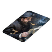 Pierre-Auguste Renoir - Claude Monet lezend Magneet (Linkerzijde)