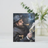 Pierre-Auguste Renoir - Claude Monet Reading Briefkaart (Staand voorkant)