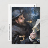 Pierre-Auguste Renoir - Claude Monet Reading Briefkaart (Voorkant / Achterkant)