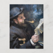 Pierre-Auguste Renoir - Claude Monet Reading Briefkaart (Voorkant)
