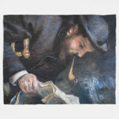 Pierre-Auguste Renoir - Claude Monet Reading Fleece Deken (Voorkant (Horizontaal))