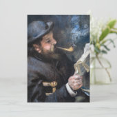 Pierre-Auguste Renoir - Claude Monet Reading Kaart (Staand voorkant)