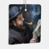 Pierre-Auguste Renoir - Claude Monet Reading Keramisch Ornament (Rechts)