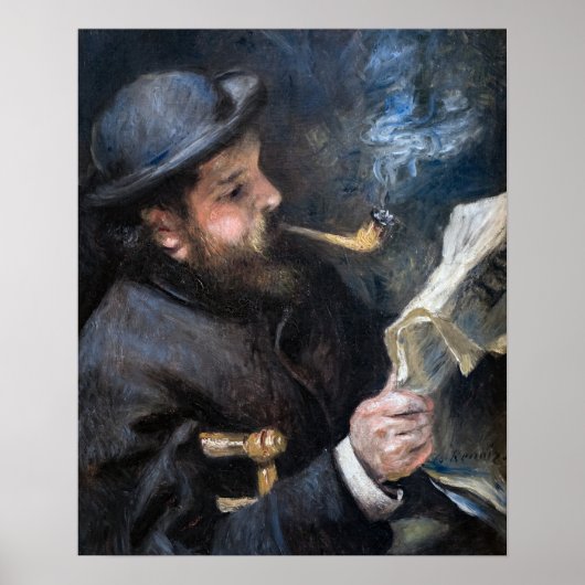 Pierre-Auguste Renoir - Claude Monet Reading Poster (Voorkant)