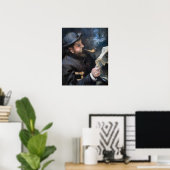 Pierre-Auguste Renoir - Claude Monet Reading Poster (Thuiskantoor)