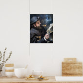 Pierre-Auguste Renoir - Claude Monet Reading Poster (Keuken)